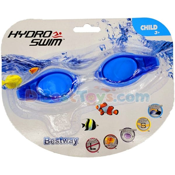 bestway hydro swim lil' wave kids swimming goggle blue