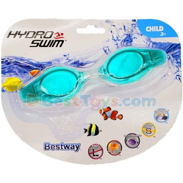 bestway hydro swim lil' wave kids swimming goggle green