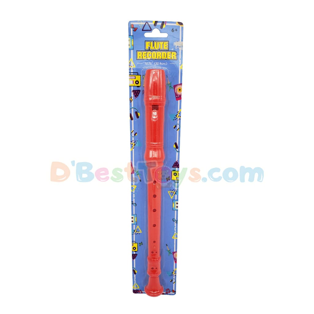 flute recorder (12.75″) – red1