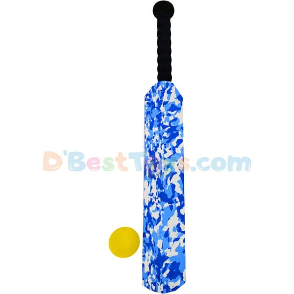 funny toys cricket sport bat and ball – camo blue