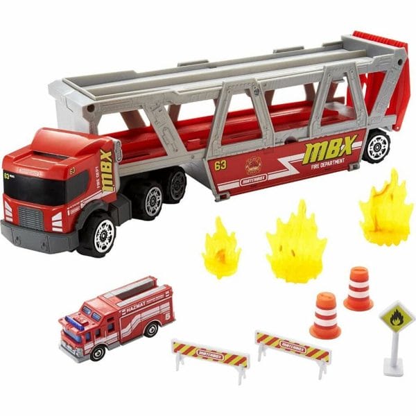 matchbox fire rescue hauler