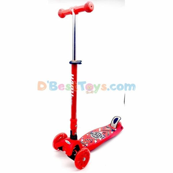 mic max 3 wheel scooter red3
