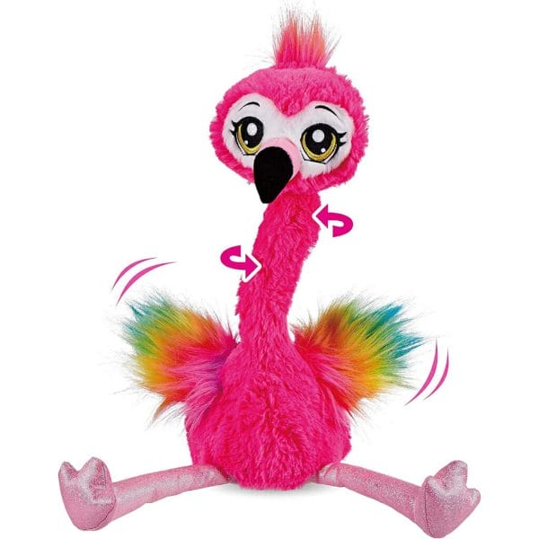pets alive frankie the flamingo pink 15 interactive animal dancing plush with 3 songs (5)