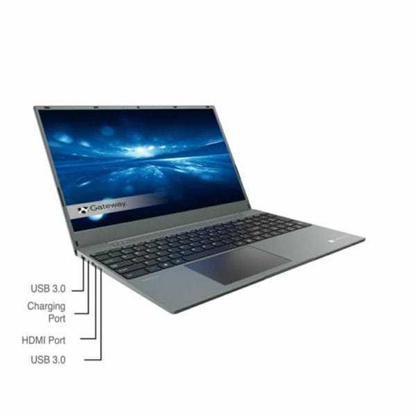 gateway 15.6 ultra slim notebook fhd amd ryzen 3 3250u dual core 128gb storage 4gb memory gray (10)
