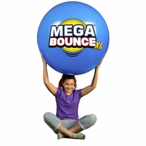 wicked mega bounce xl inflatable pvc bouncy ball (blue)