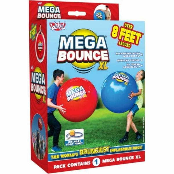 wicked mega bounce xl inflatable pvc bouncy ball (blue)2