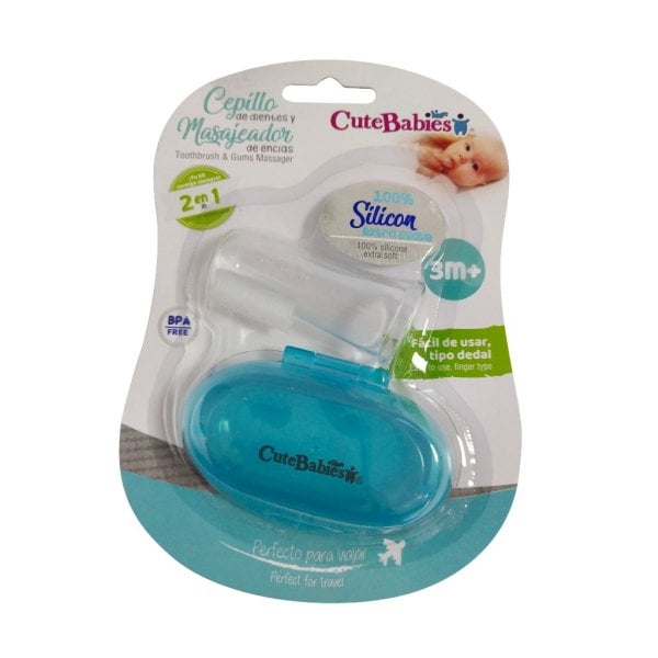 toothbrush and gum massager 2 in 1