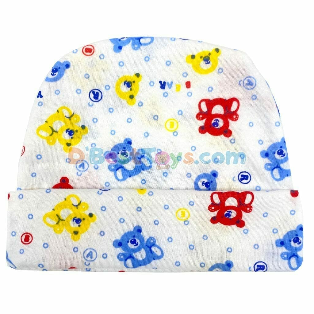 baby pattern cap colorful bears