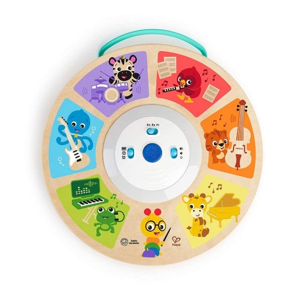 baby einstein cal's smart sounds symphony magic touch wooden electronic activity toy, ages 6 months + (5)