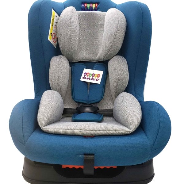 wonder baby car seat – blue & grey