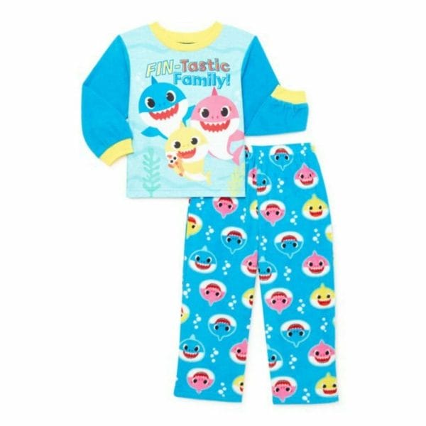 baby shark baby and toddler boys fleece pajama 1