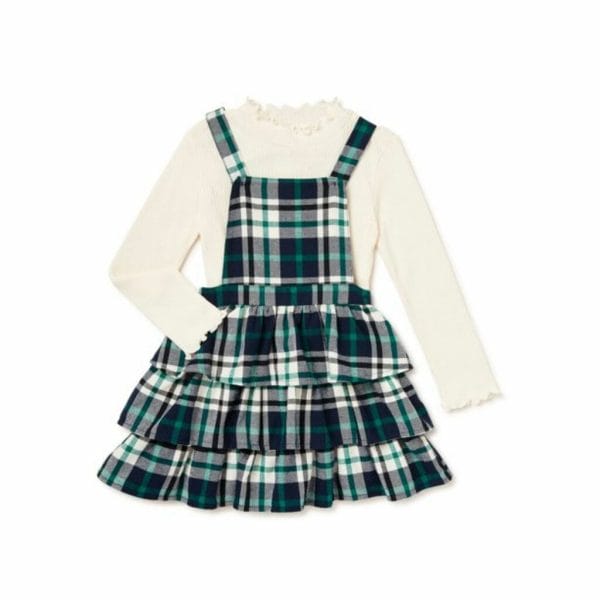 wonder nation baby girl and toddler girls pinafore dress