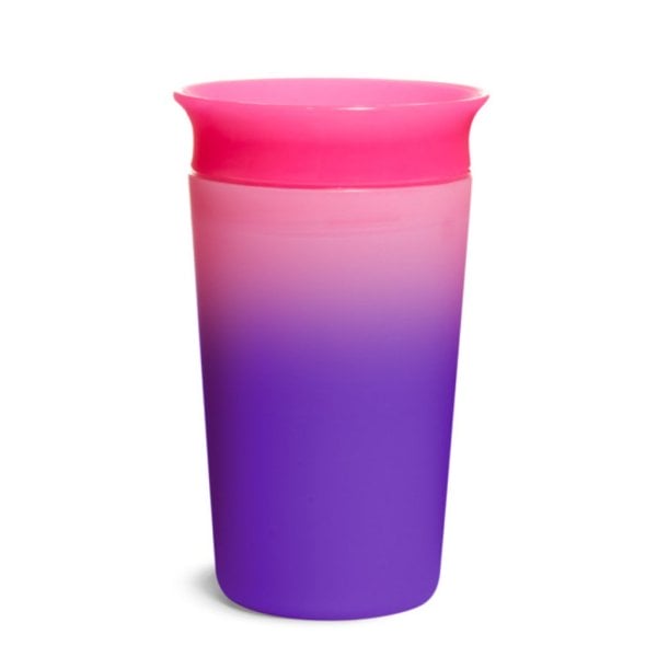 munchkin 9oz miracle 360 color changing cup pink & purple