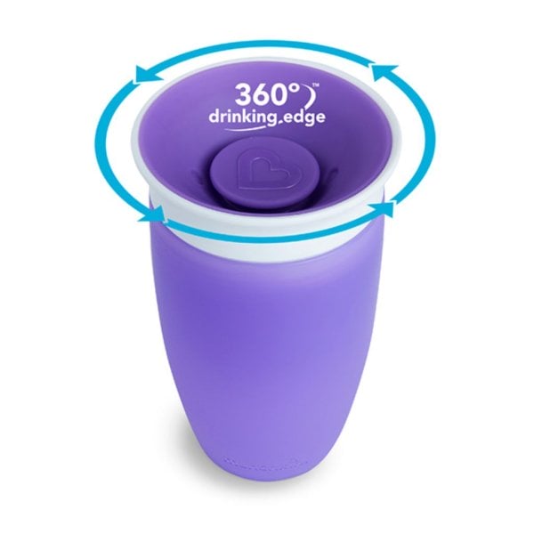 munckin 10oz miracle 360 spill proof cup – purple1