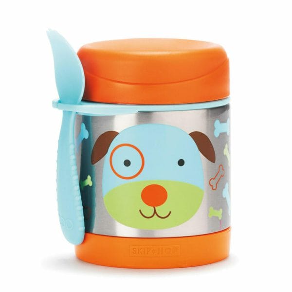 skip hop insulated baby food jar, zoo, dog (1)