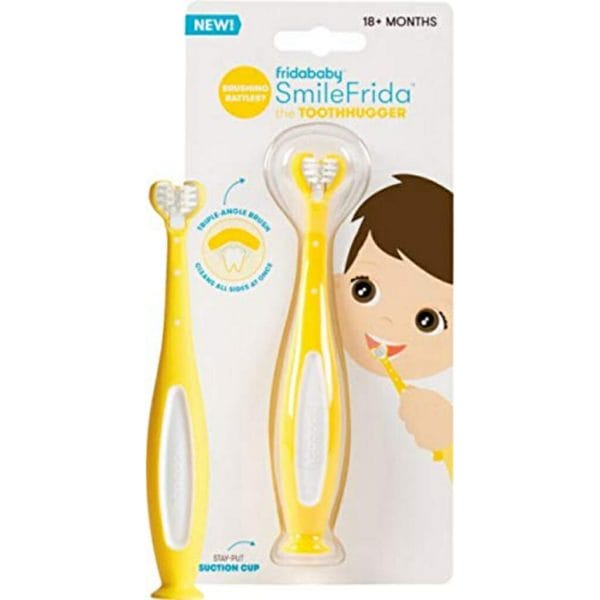 fridababy smilefrida toddler toothbrush in yellow1