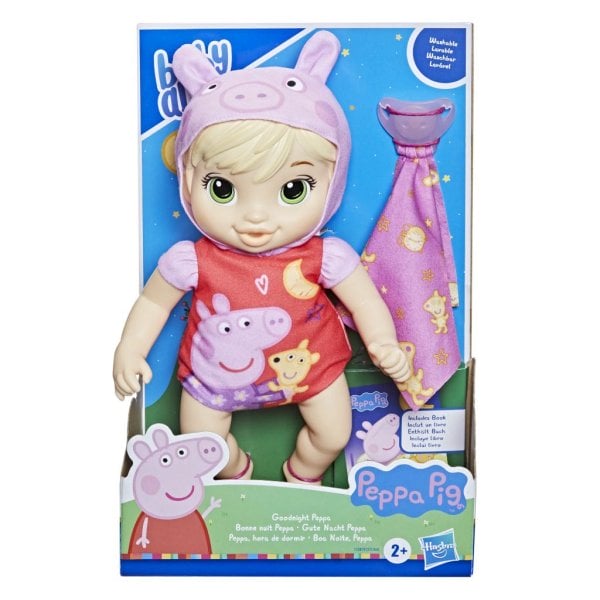 baby alive goodnight peppa doll, peppa pig toy, blonde hair, walmart exclusive 1