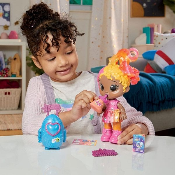 baby alive star besties doll, bright bella, 8 inch space themed doll3