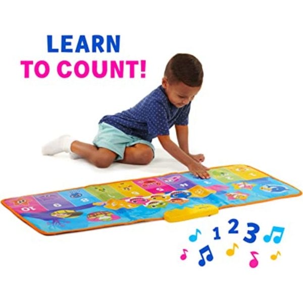 wowwee pinkfong baby shark official step & sing piano dance mat, multicolor4