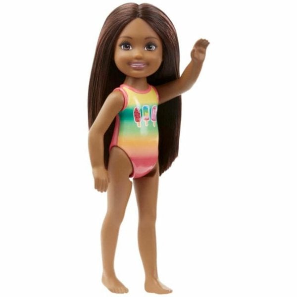 barbie club chelsea 6 inch beach doll, brunette hair (3)