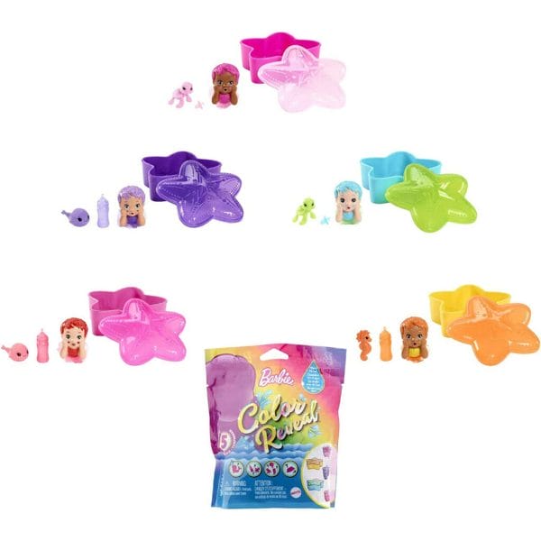 barbie color reveal mermaid pets4