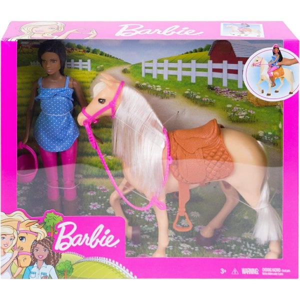 barbie doll with horse brunette2