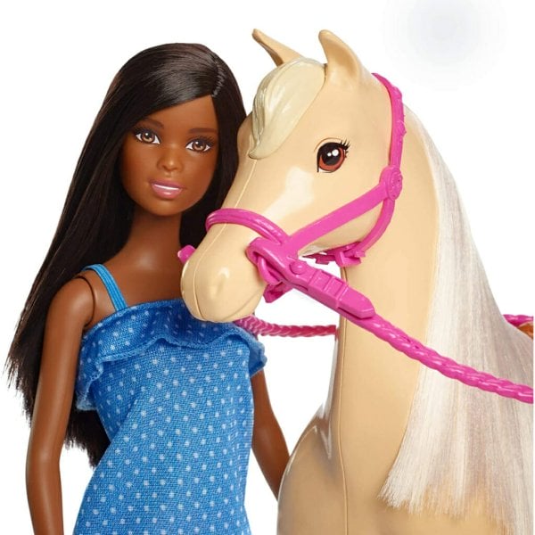 barbie doll with horse brunette3