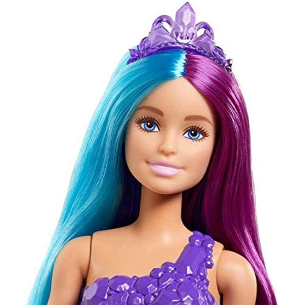 barbie dreamtopia mermaid doll (13 inch) with extra long two tone fantasy hair5
