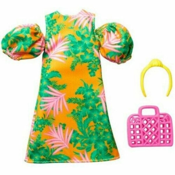 barbie fashion pack orange tropical dress and accessories 1 (1)