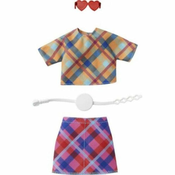 barbie fashion pack with multi colored plaid top & mini skirt 1 (1)