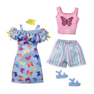 barbie fashions butterfly dress & tank top fashion pack