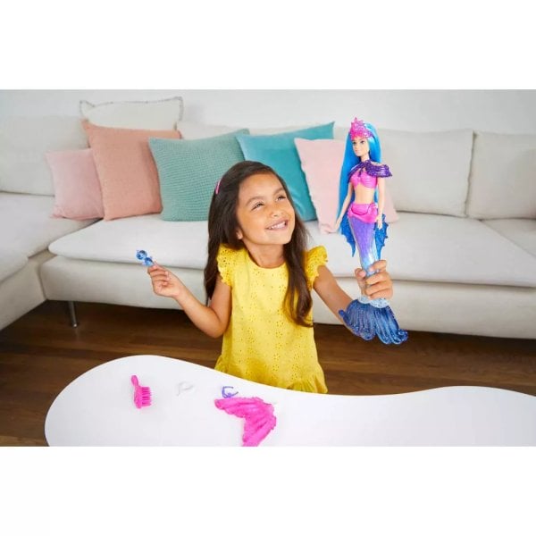 barbie mermaid malibu doll with seahorse pet2