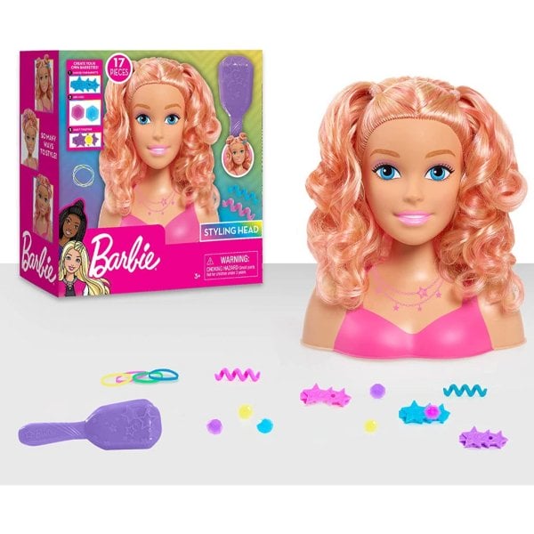 barbie small styling head, blonde hair