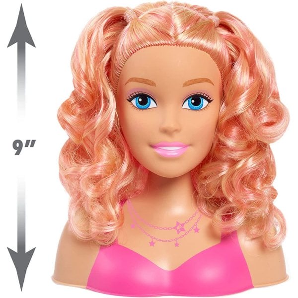 barbie small styling head, blonde hair3