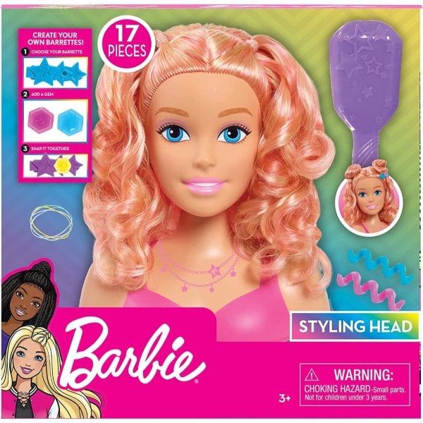 barbie small styling head, blonde hair4