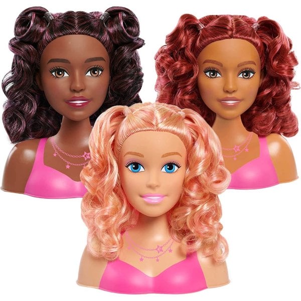 barbie small styling head, blonde hair5