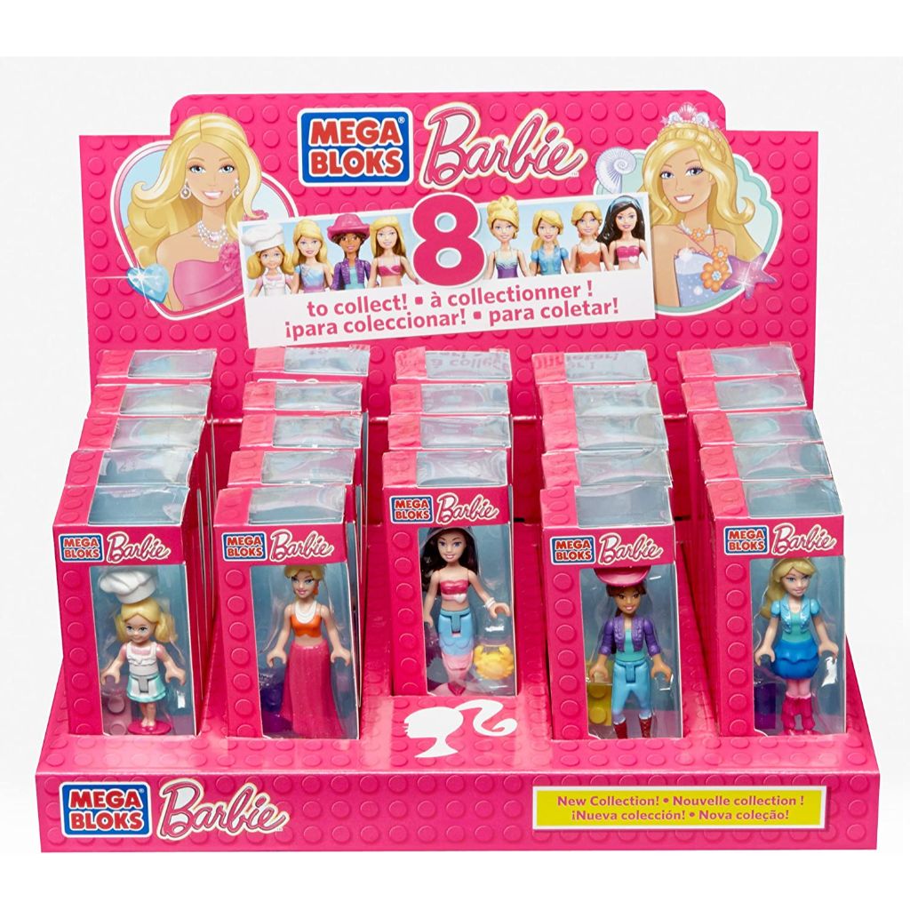 mega bloks barbie mini figure small display character 1
