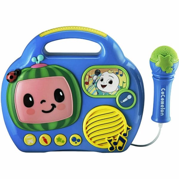 cocomelon sing along toy boombox with real working mic for kids 18 months and up (2)