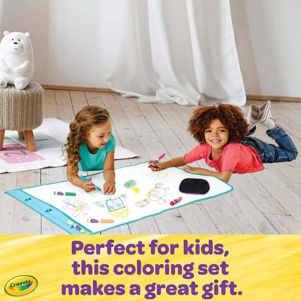 crayola color and erase mat, travel coloring kit, gift for kids3