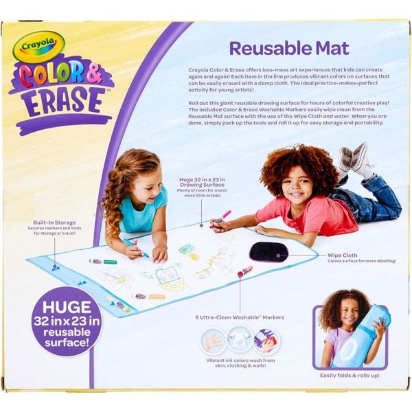 crayola color and erase mat, travel coloring kit, gift for kids5