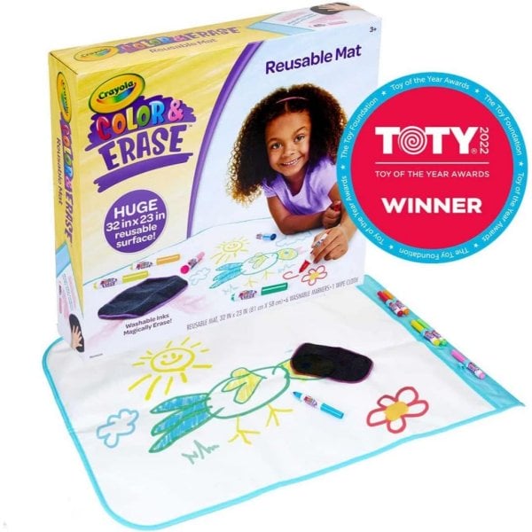 crayola color and erase mat, travel coloring kit, gift for kids6