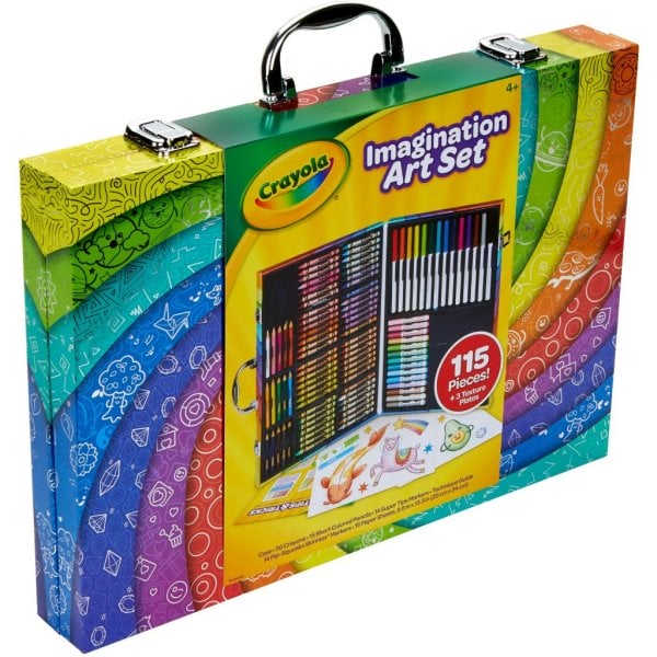 crayola imagination art coloring set, beginner child, 115 pieces3