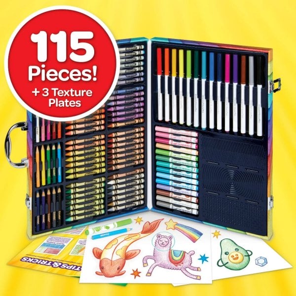 crayola imagination art coloring set, beginner child, 115 pieces4