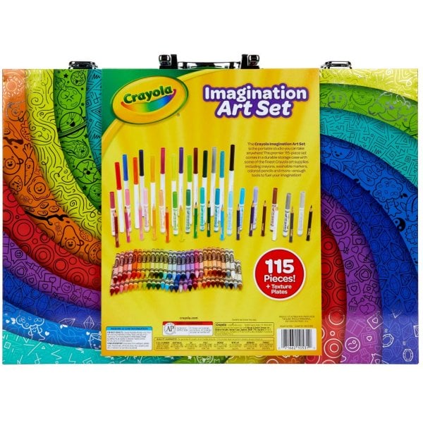 crayola imagination art coloring set, beginner child, 115 pieces5