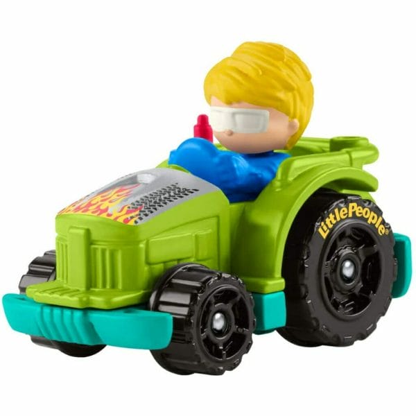little people wheelies vehicle green race tractor (2)