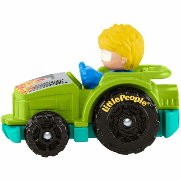 little people wheelies vehicle green race tractor (3)