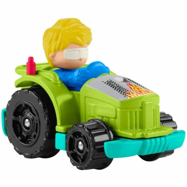 little people wheelies vehicle green race tractor (5)