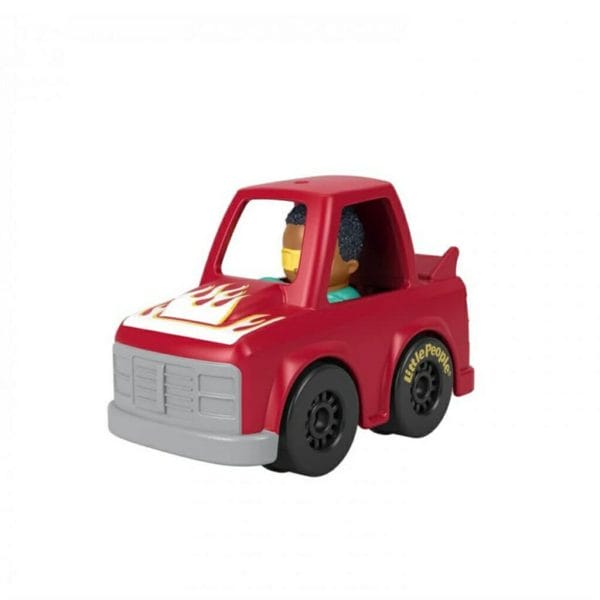 little people wheelies vehicle red car with flames1