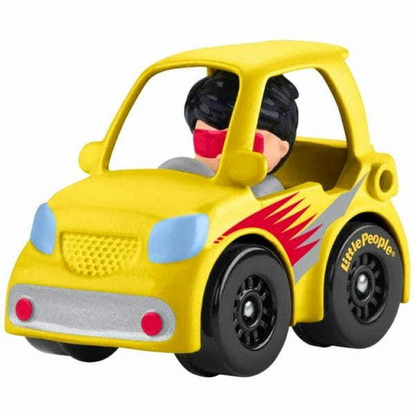 little people wheelies vehicle yellow micro car (3)