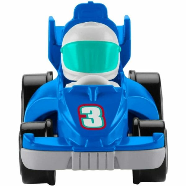 little people wheelies vehicle – blue grand prix race car (2)